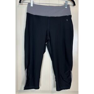 Danskin Now Fitted Leggings Cropped Dri More Yoga Gym‎ black sz S